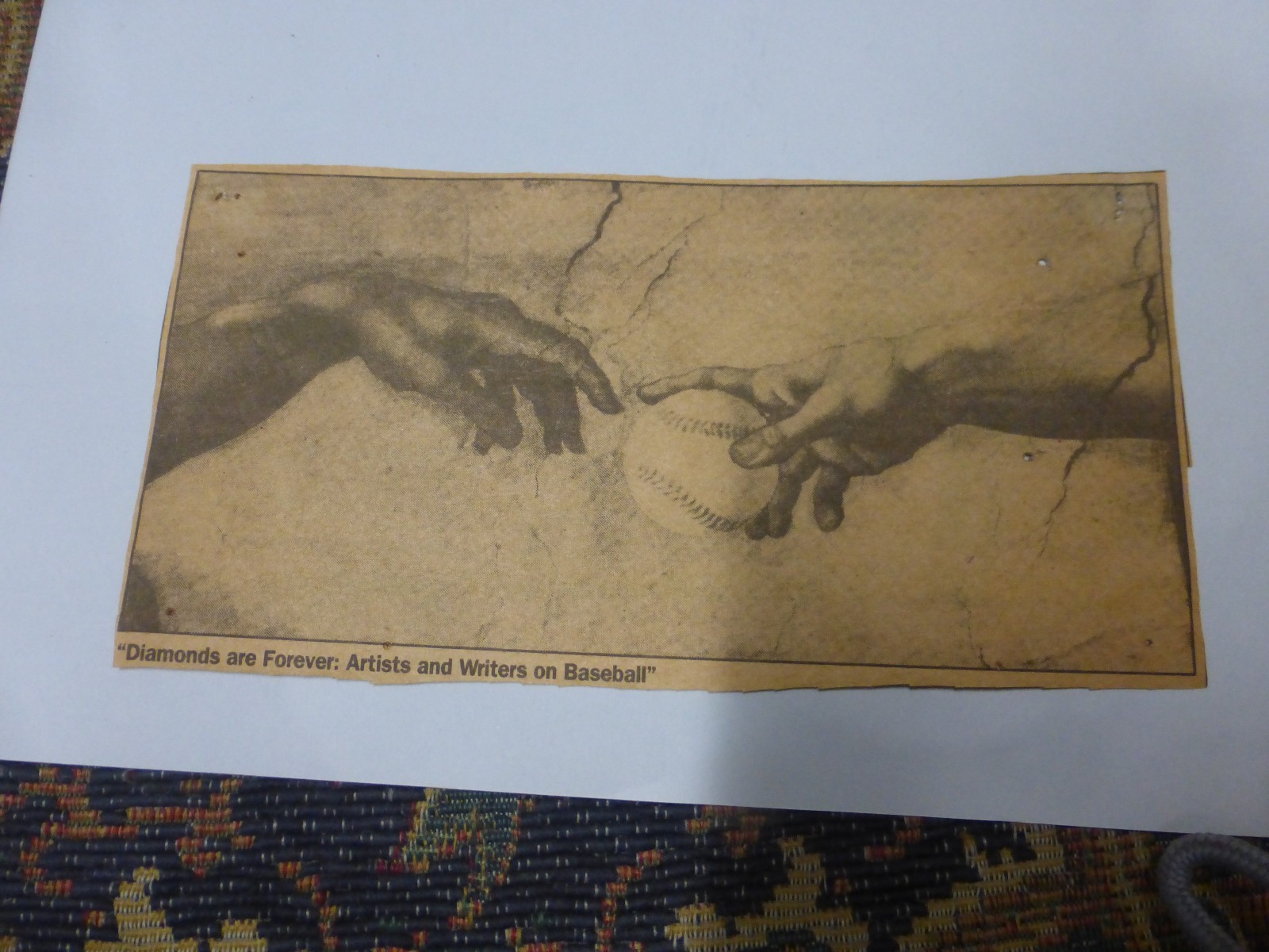 8th Day God said, Let There be Baseball,MLB,Creation of Adam,Baseball Cartoon