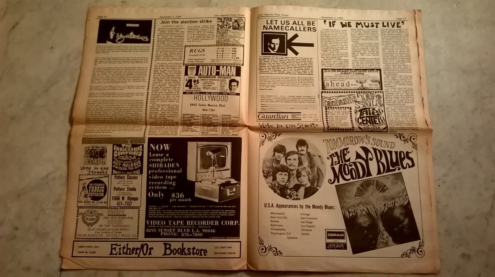 LOS ANGELES FREE PRESS November 1 – 7 1968 Vol. 5 #44 (Issue #244) Parts 1 and 2