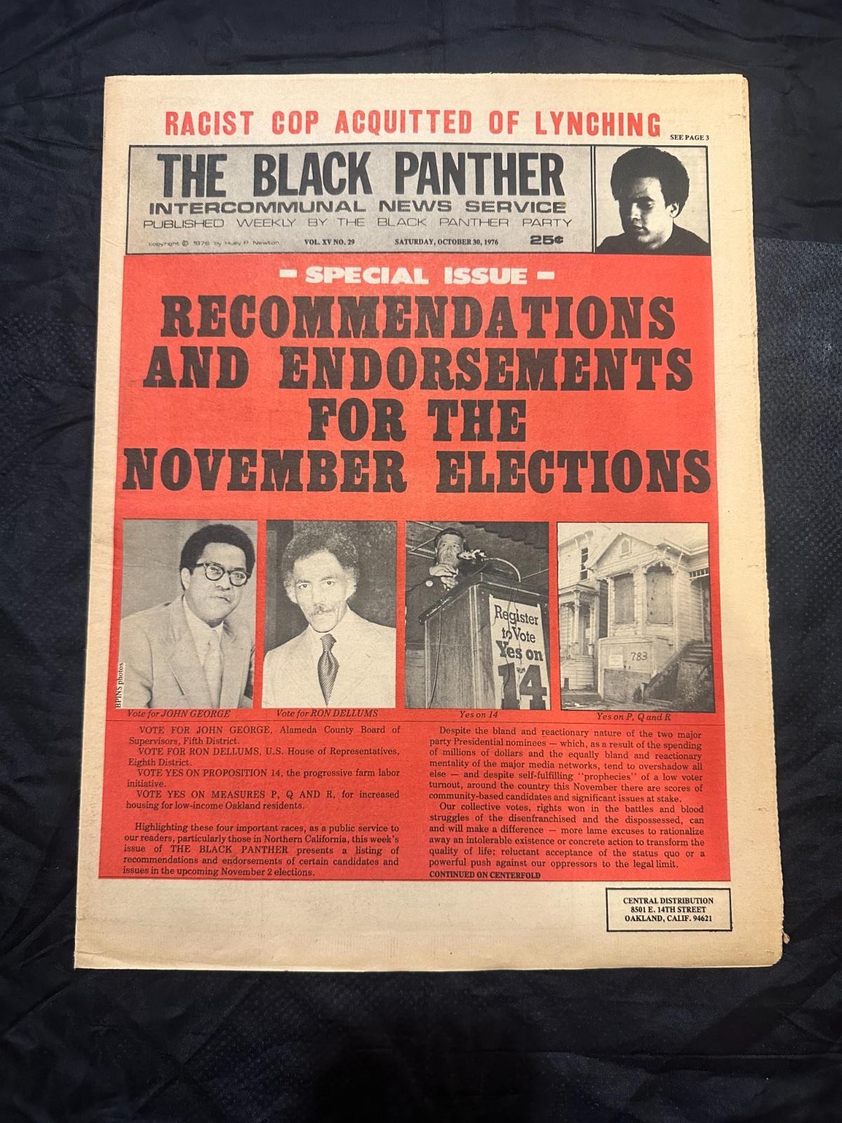 THE BLACK PANTHER NEWSPAPER – OCTOBER 30th 1976