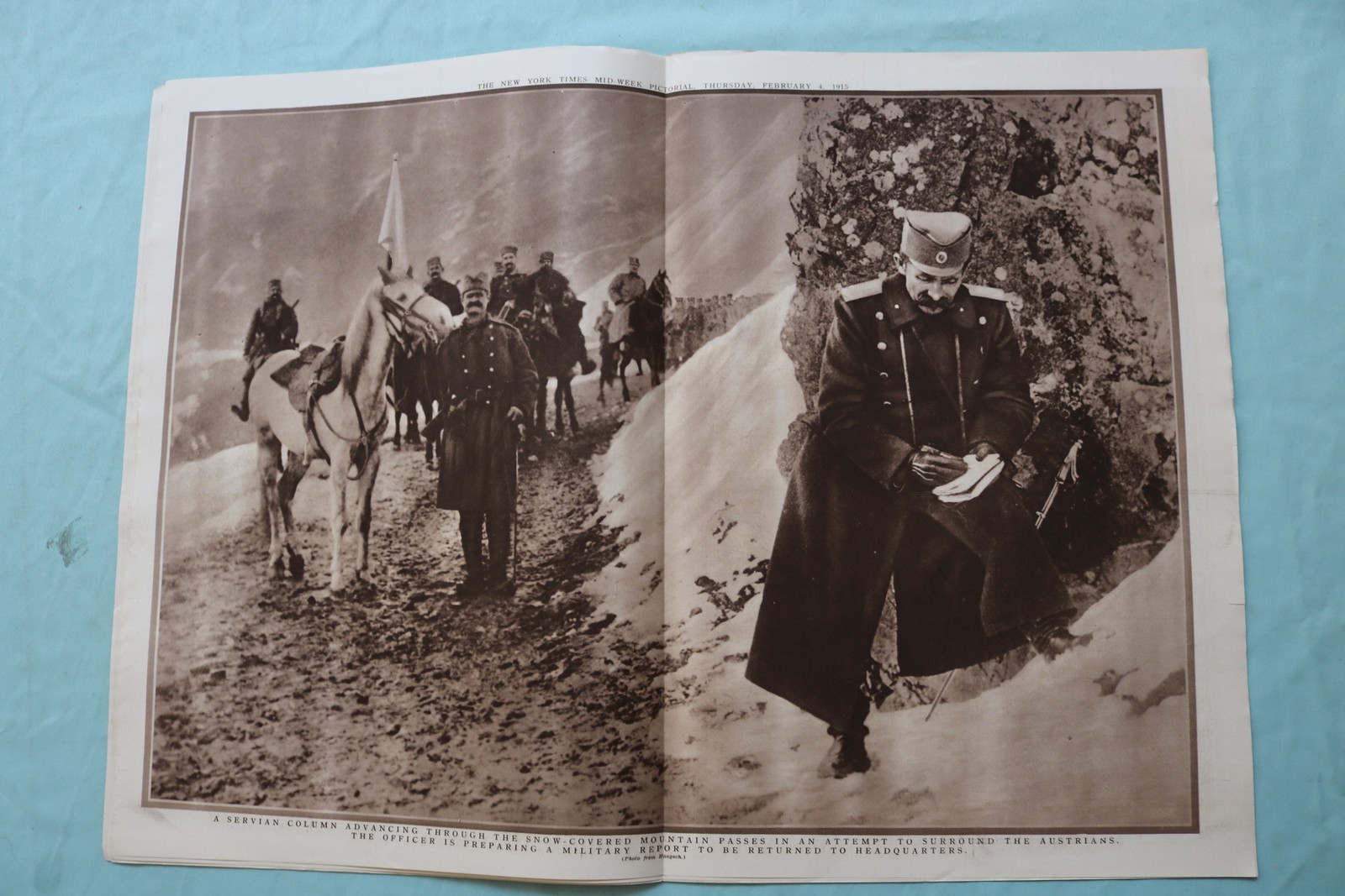 1915 FEB 4 NEW YORK TIMES MID-WEEK PICTORIAL WAR EXTRA – KING FERDINAND -NP 9126