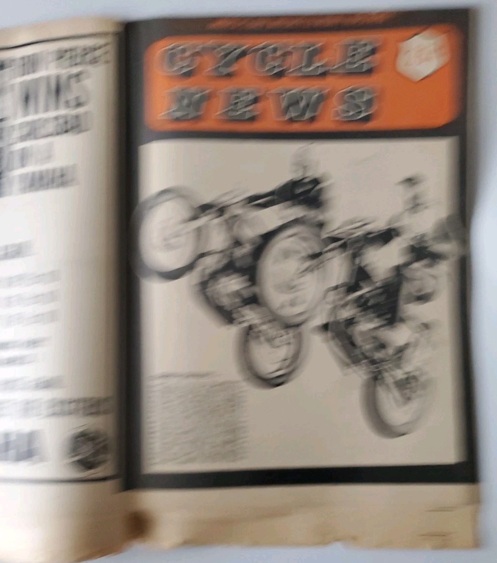 68 CYCLE NEWS SCRAMBLES NEWSPAPER ELSINORE PORTLAND NORTON CARLSBAD BULTACO DRAG