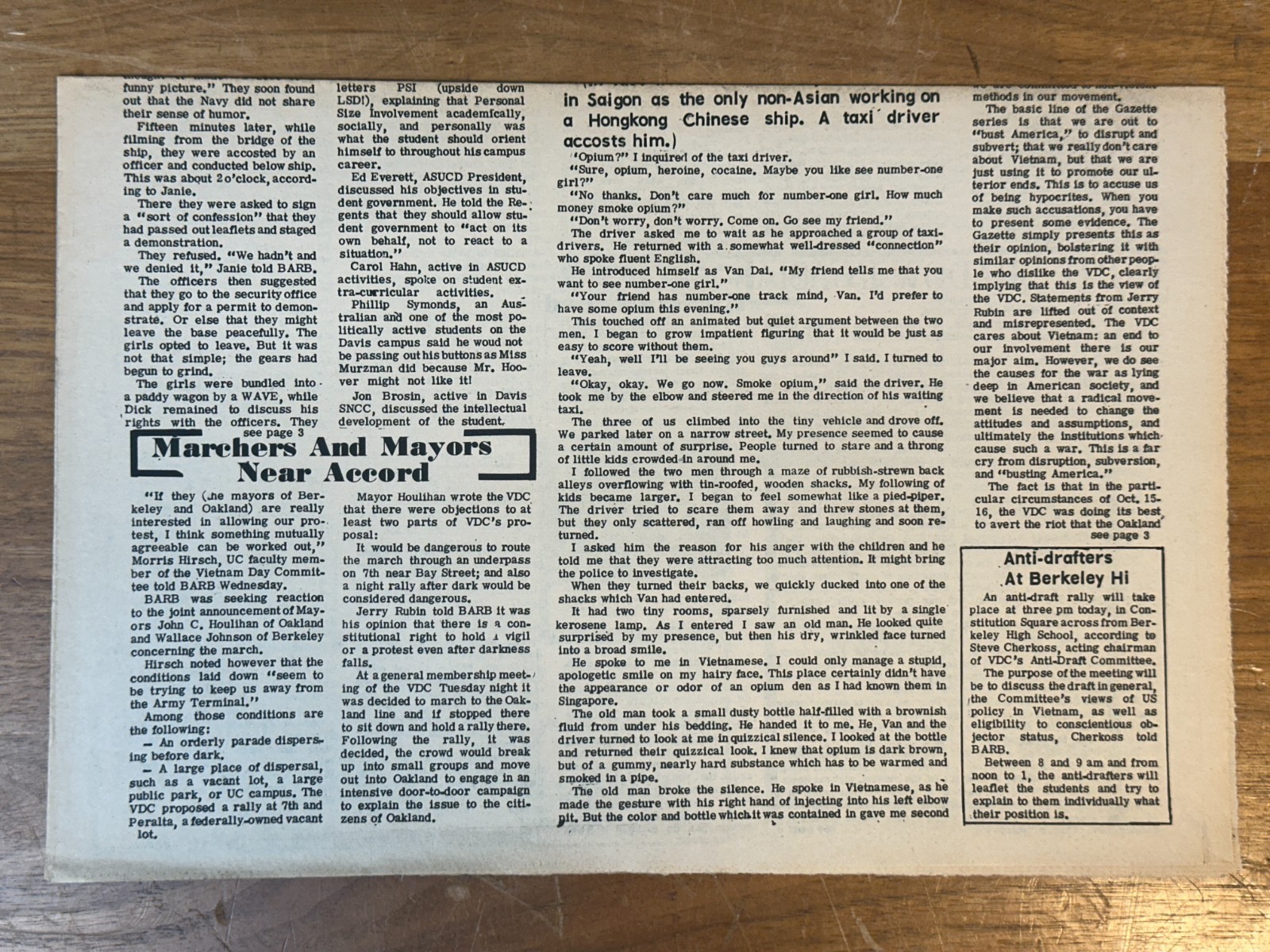 RARE Berkeley Barb Vol 1 No 13 1965 Underground Antiwar Newspaper Berkeley
