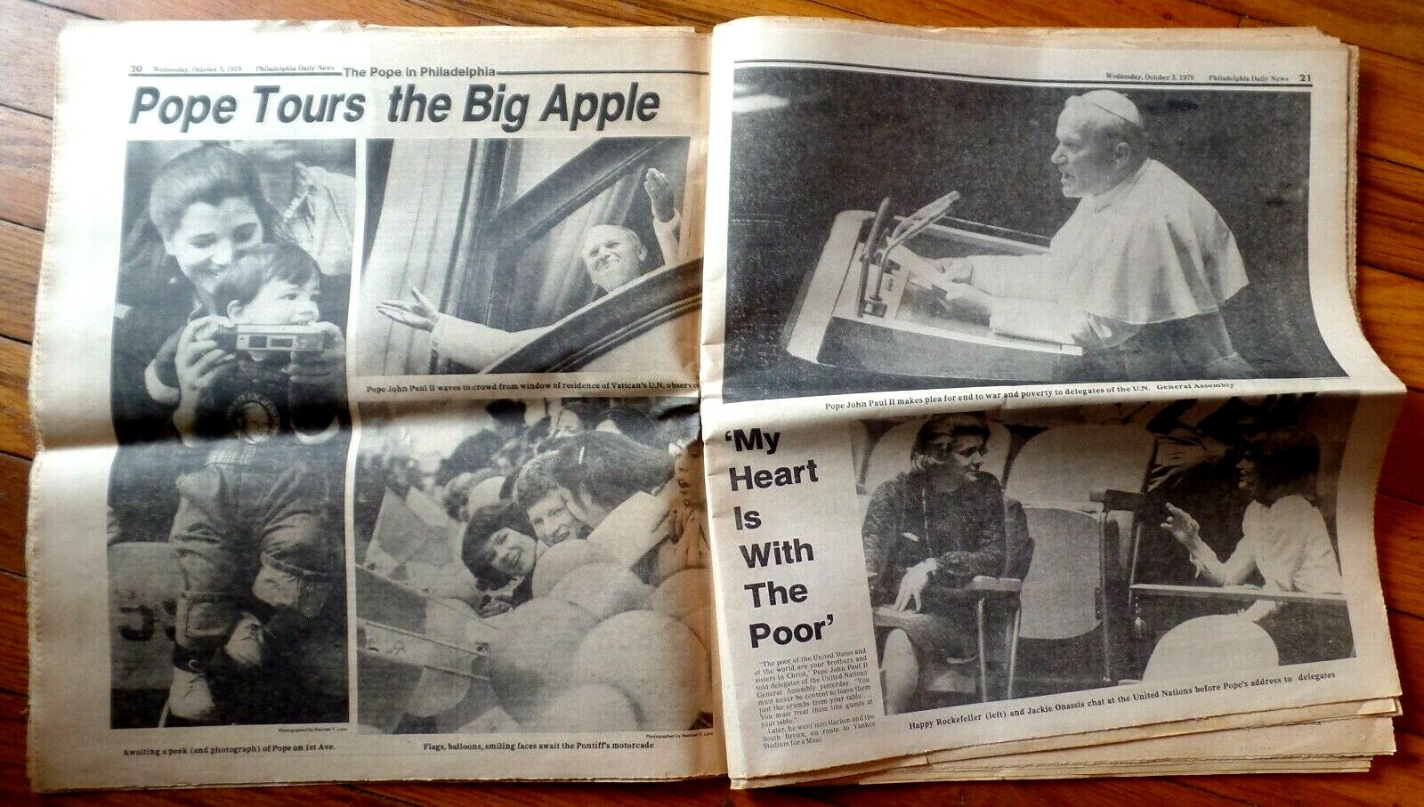 Vintage PHILADELPHIA DAILY NEWS 1979 WELCOME! 26 Pages on Pope’s Visit Newspaper