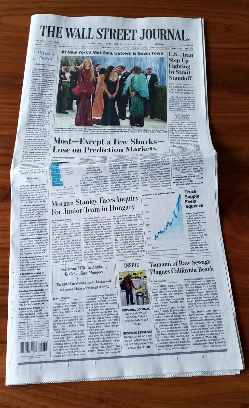 Lauren Sanchez The Wall Street Journal May 5 2026 Spirit Airlines NEW