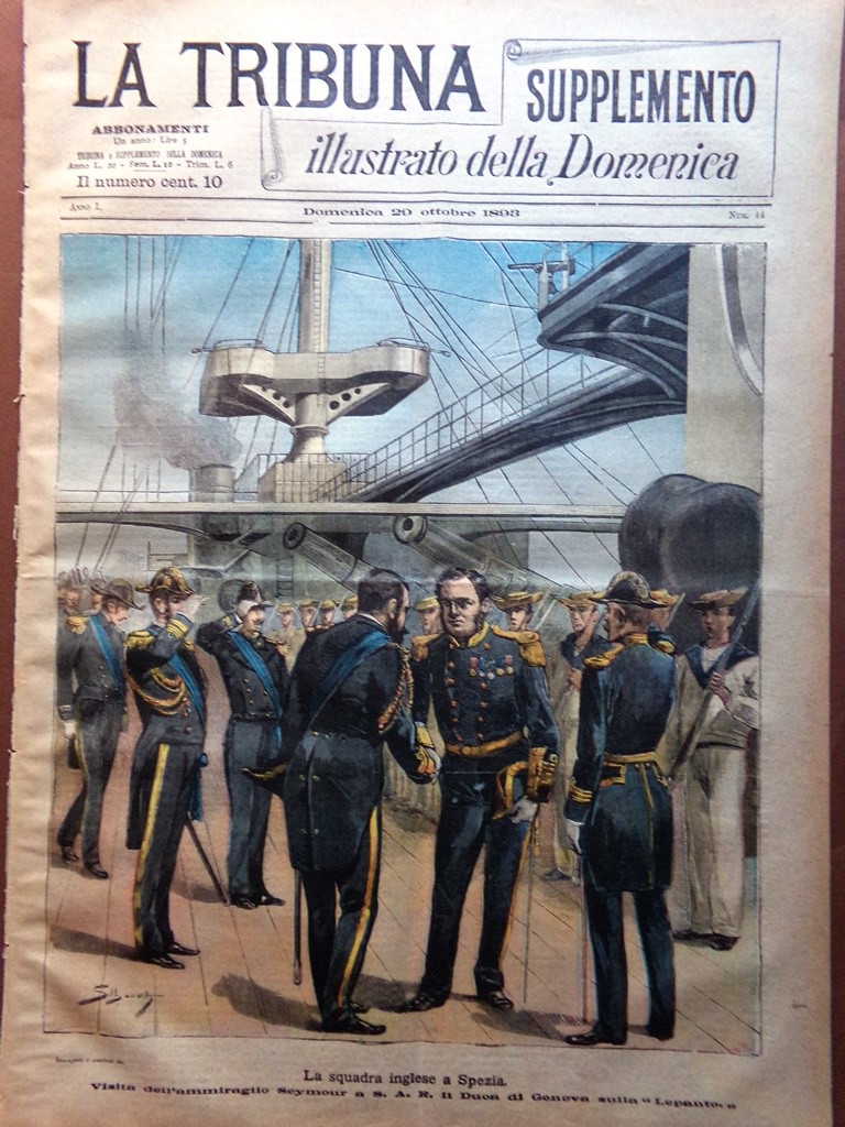 La Tribuna Illustrata 29 October 1893 flammarion End of the World Seymour Lepanto