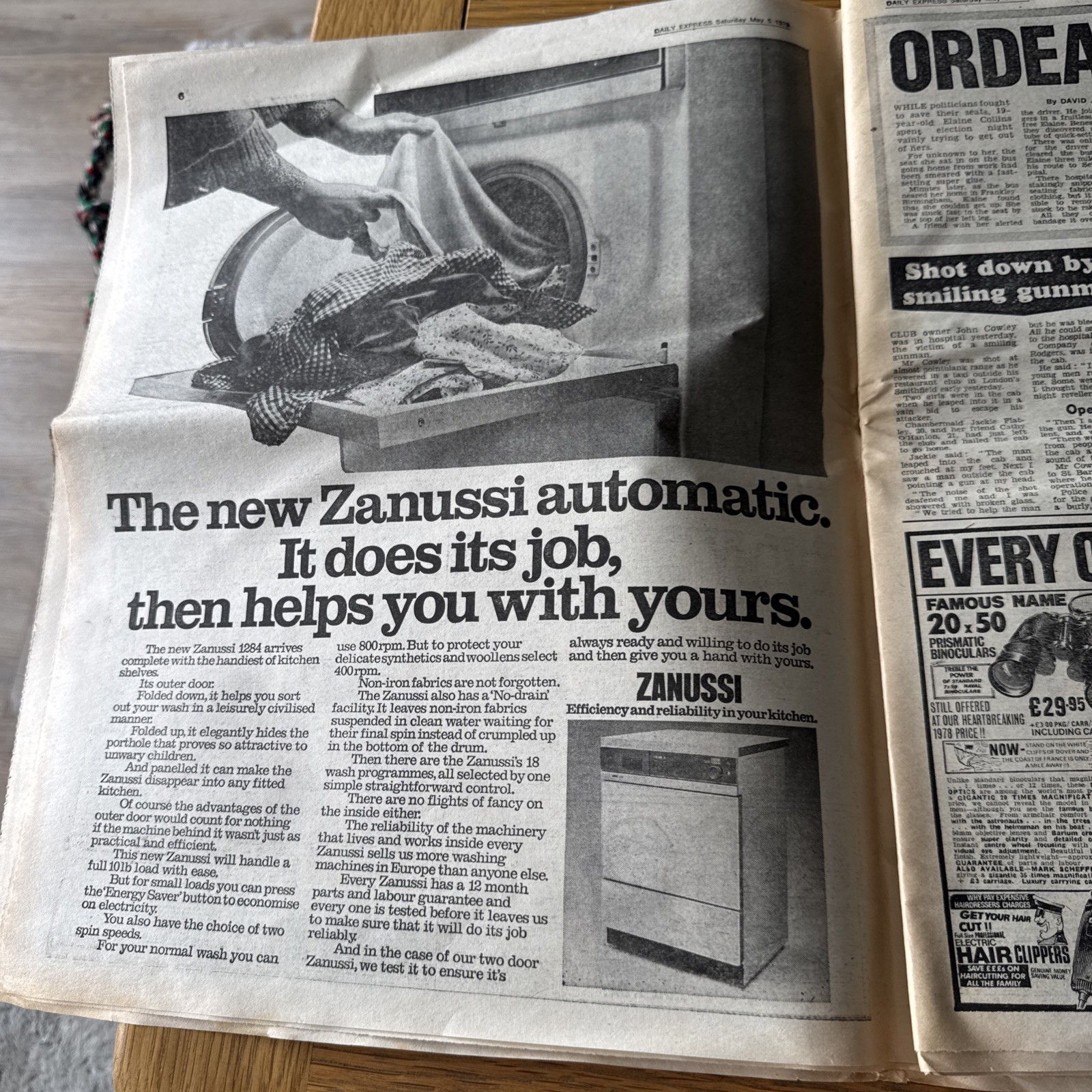 Daily Express Newspaper – 5th May 1979 – Margaret Thatcher Front Cover