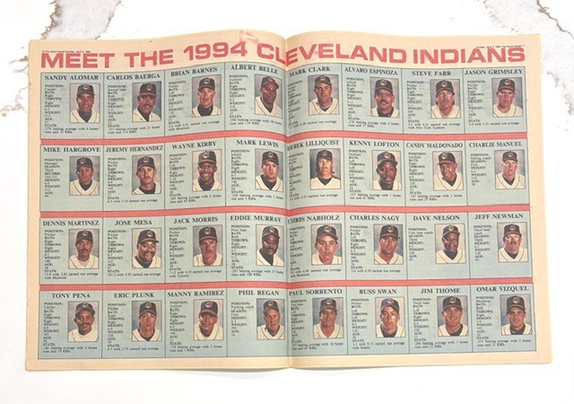 VTG 4/3/94 Cleveland Indians New Ballpark Jacobs Field Season Opener newspaper