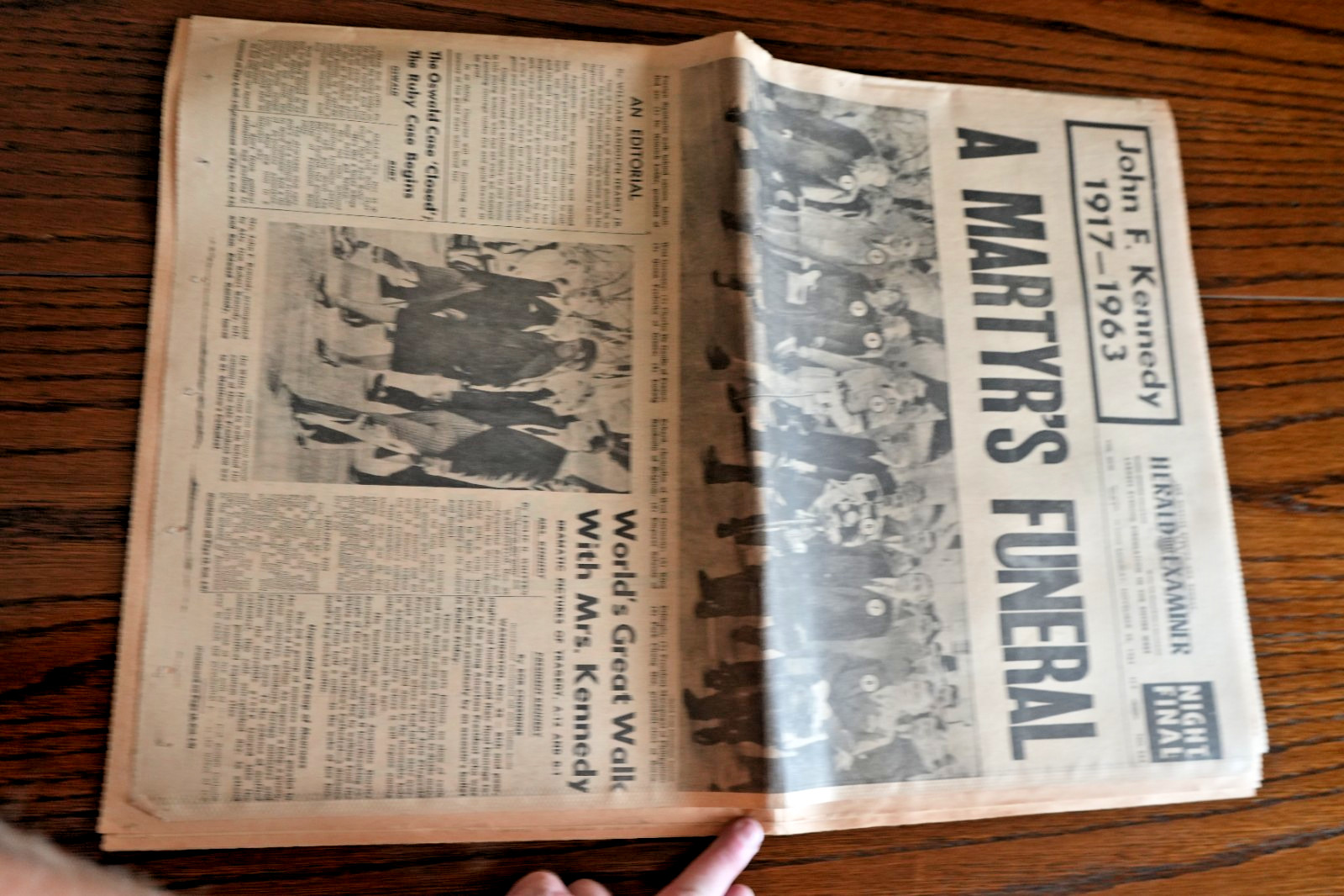 Rare 1963 JFK Assassination NEWSPAPERS President Kennedy Funeral – LOS ANGELES