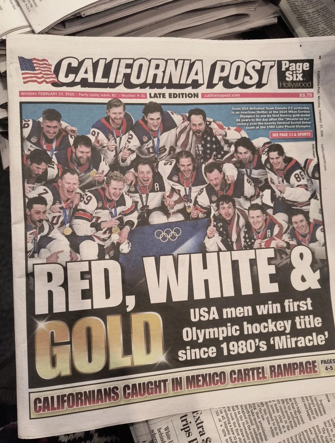 The California Post Monday February 23 2026 Red, White & Gold – Newspaper
