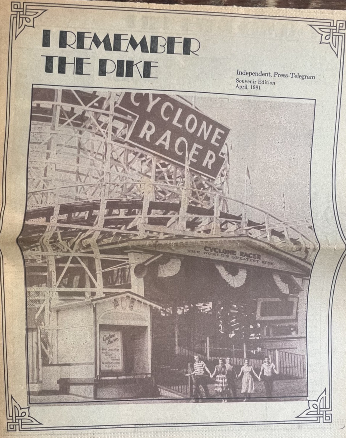 1981 Souvenir Edition Newspaper I Remember the Pike-Long Beach California