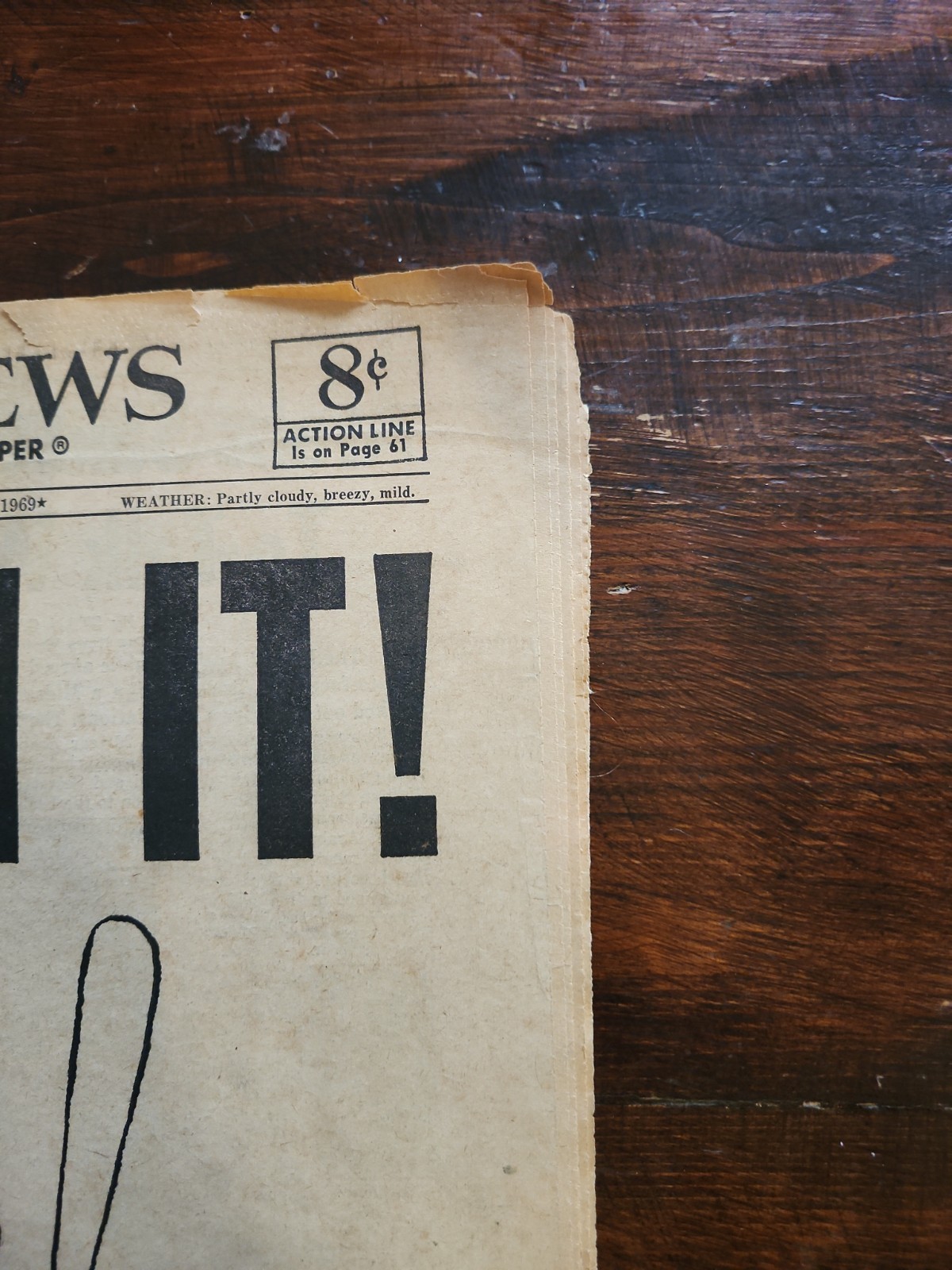 September 25, 1969 New York Mets WE WIN IT! New York Daily News Newspaper