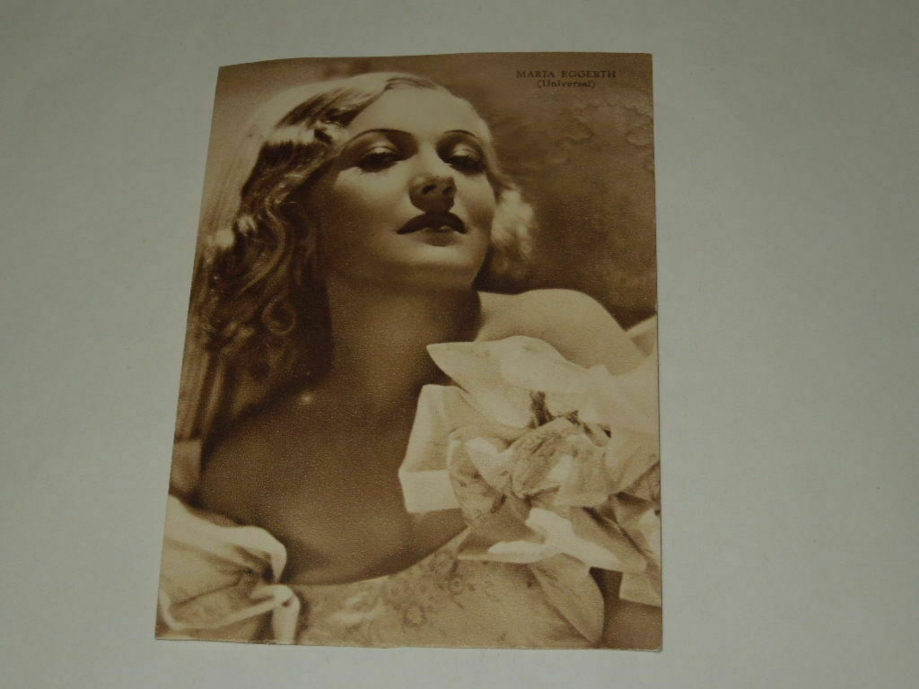ANTIQUE CINEMA-POSTCARD YEAR 1936 “MARTA EGGERTH” RIZZOLI AND C. MILAN 1936-XV