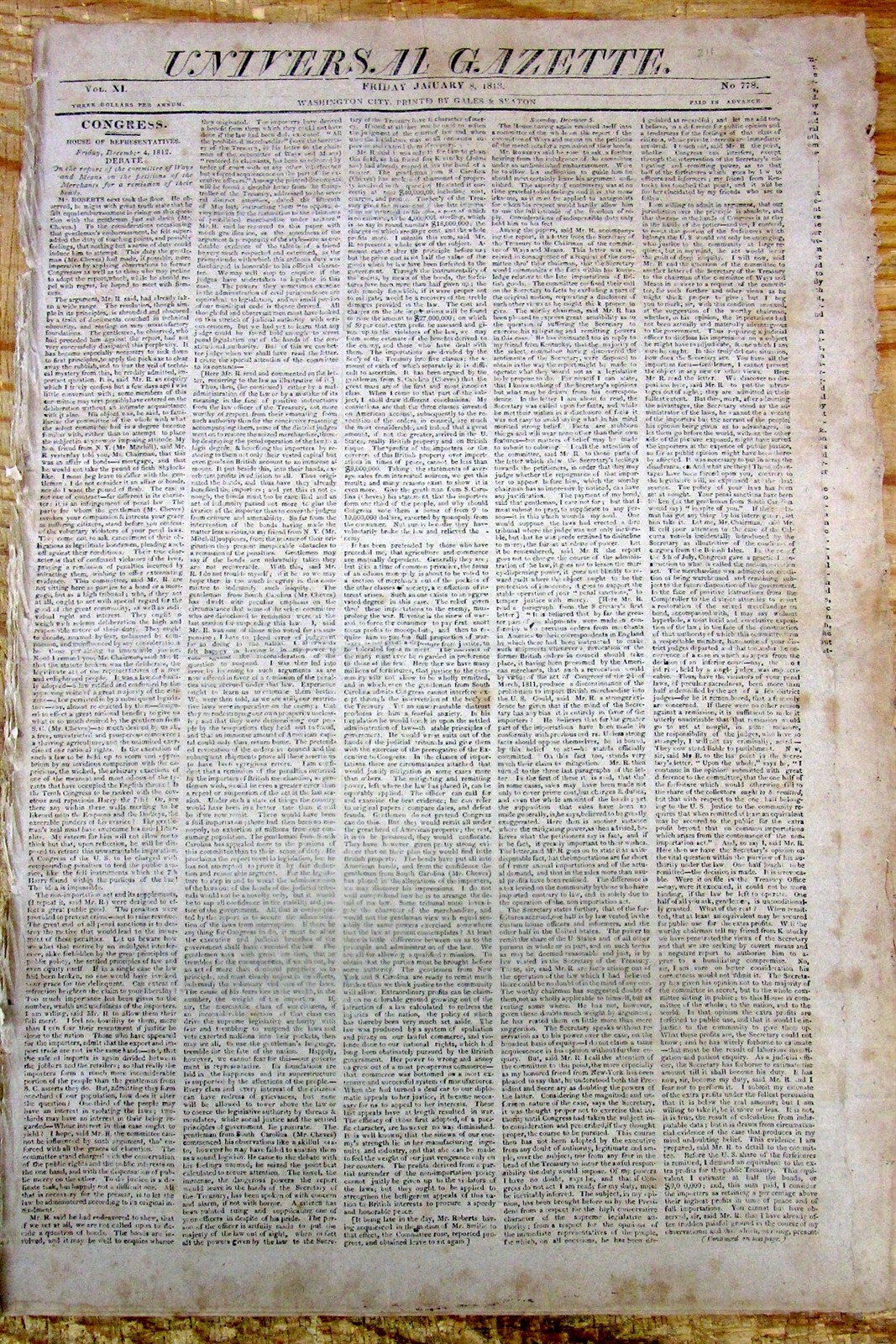 2 War of 1812 newspapers BATTLE OF MISSISSINEWA Indiana NATIVE AMERICAN INDIANS