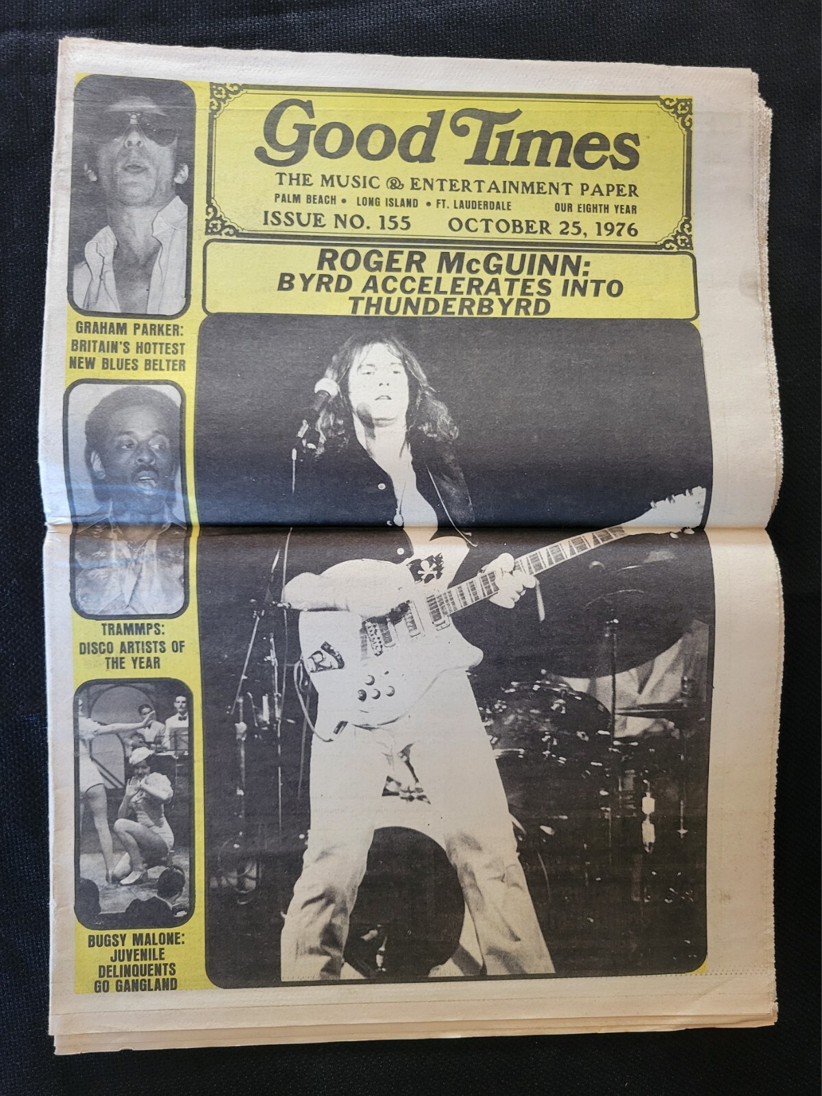 Good Times Music Entertainment Newspaper, Oct 25, 1976, Roger McGuinn