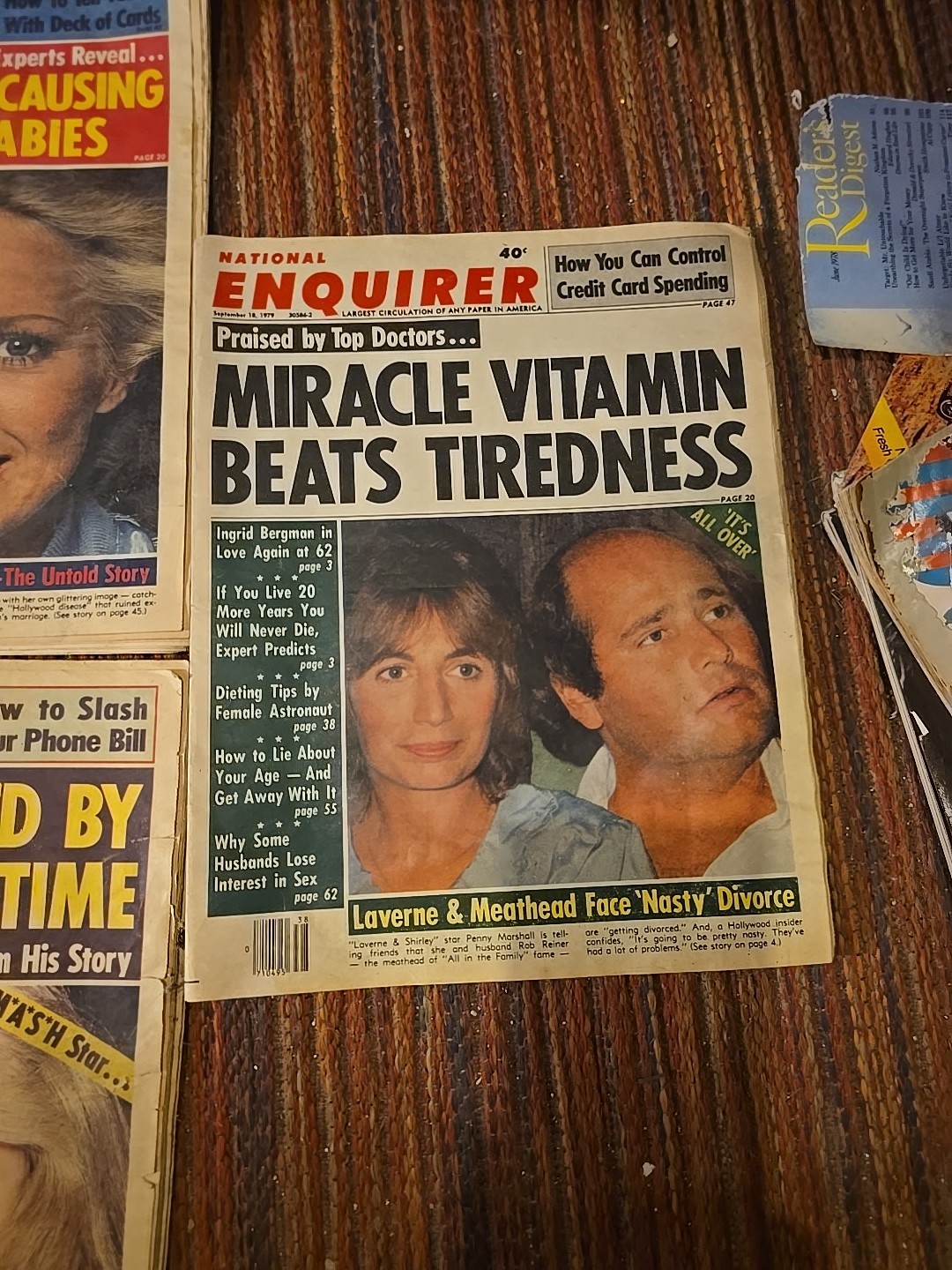 Vintage Lot Of 7 ‘National ENQUIRER’ Magazines (4) 1979 And (2) 1980 Editions