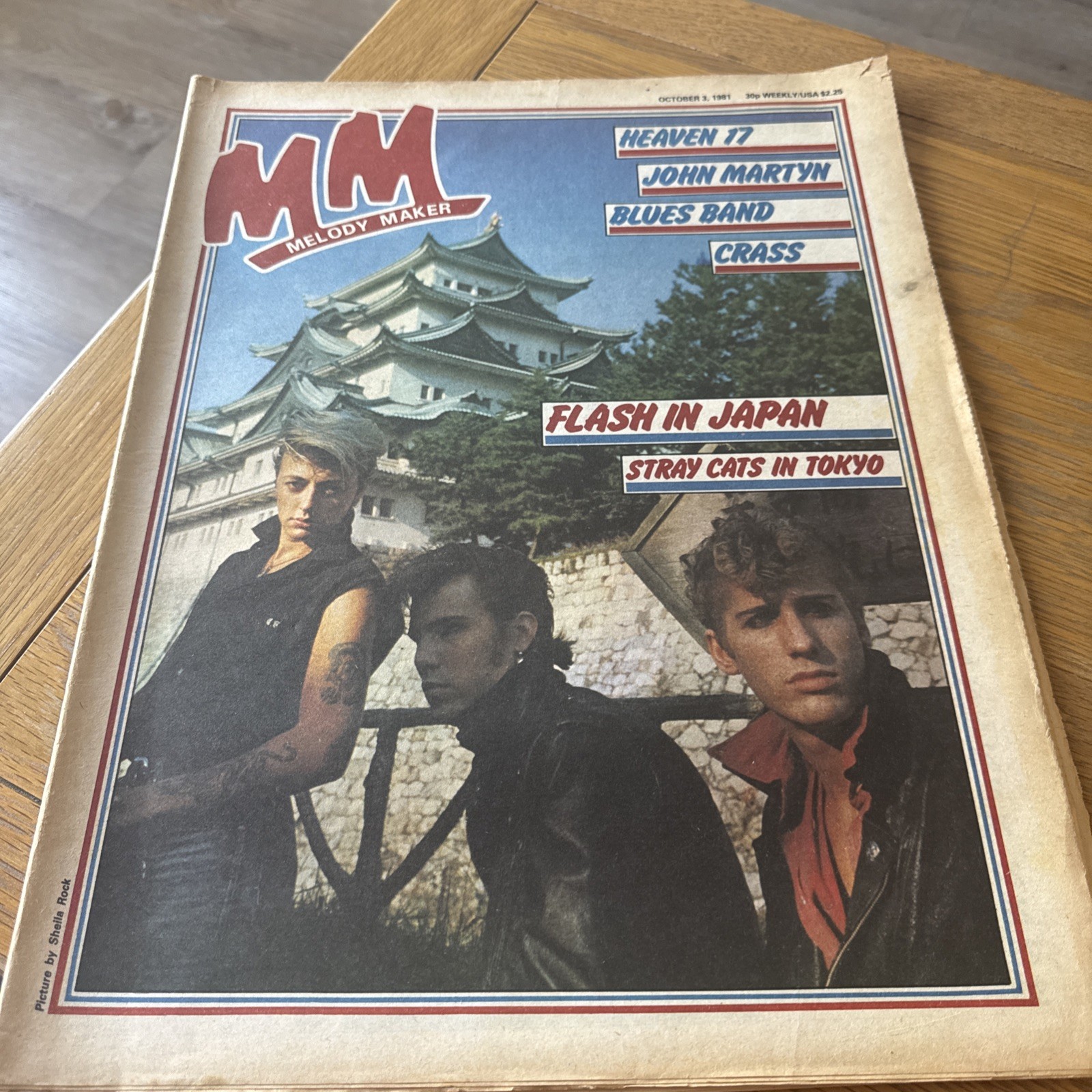 Melody Maker Newspaper – October 3rd 1981 – Flash In Japan Front Cover