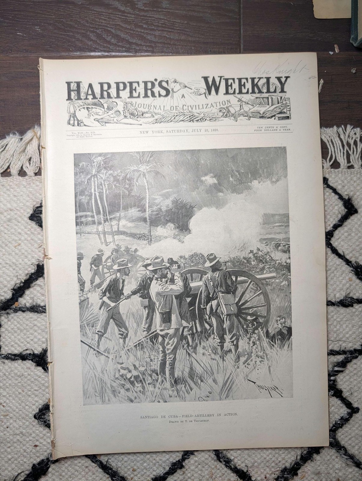 1898 Hawaii Annexation, “You May Fire Gridley” Funeral, Santiago — Jul 23