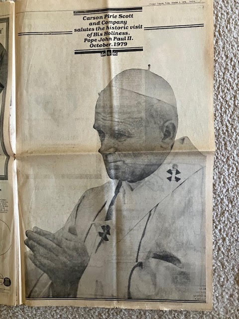October 5, 1979 Chicago Tribune POPE JOHN PAUL II VISITS CHICAGO 14-page Section