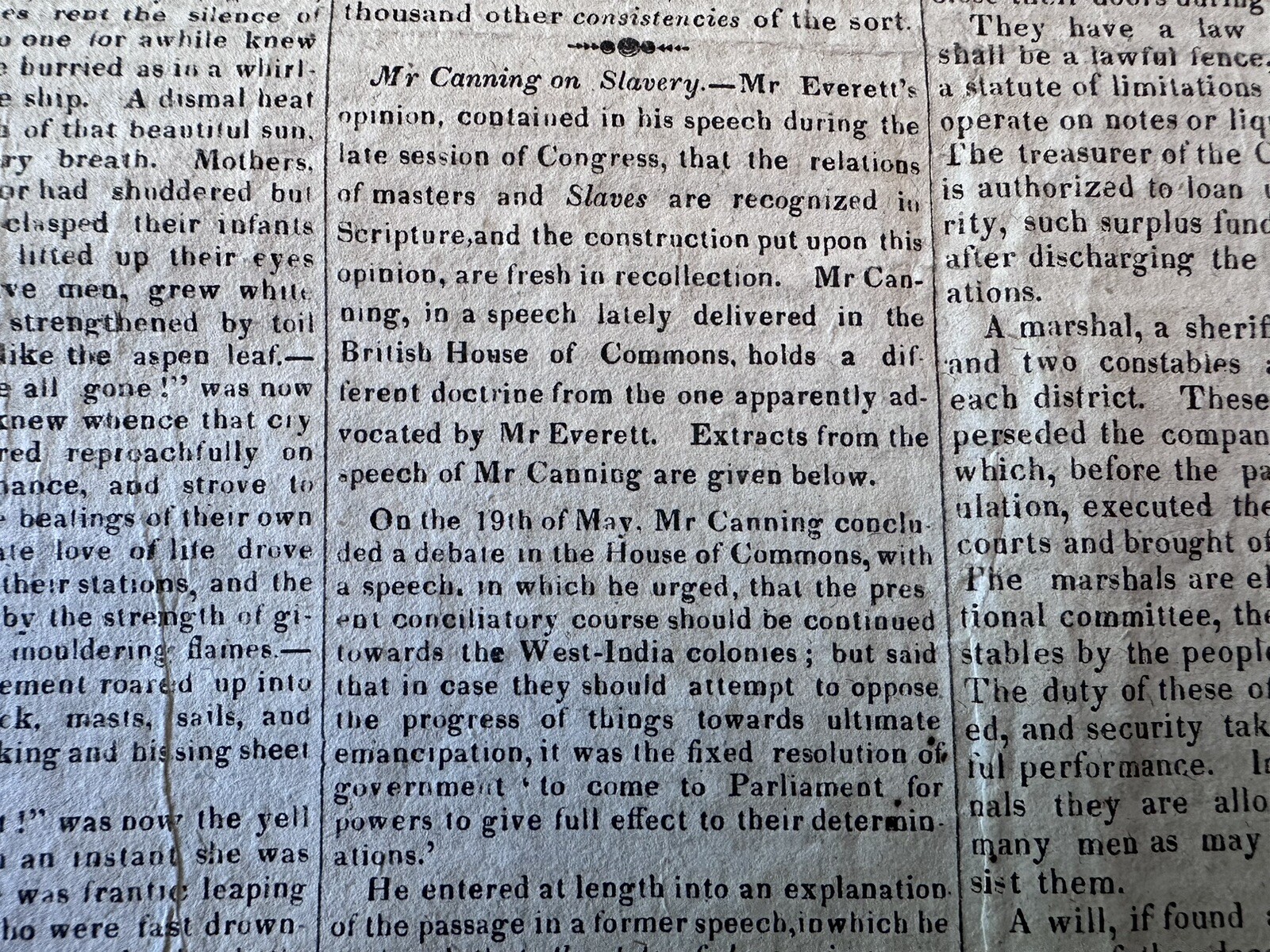 July 8, 1826 John Adams Death Obituary US Founding Father, Slavery Newspaper