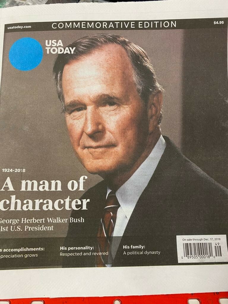 USA TODAY Commemorative Edition A man of character George Herbert Walker Bush…