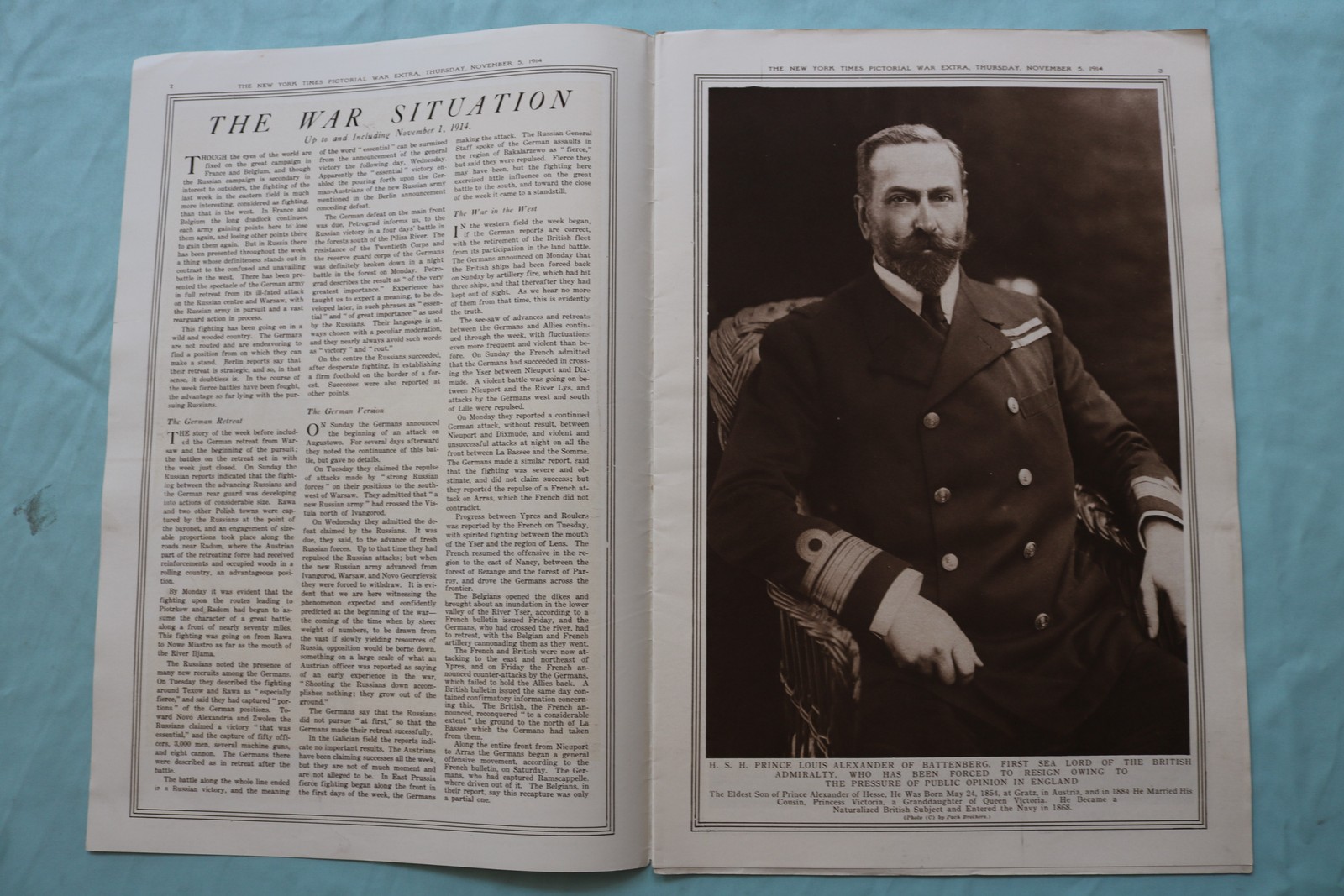 1914 NOV 5 NEW YORK TIMES MID-WEEK PICTORIAL WAR EXTRA – INDIAN LANCER – NP 9121