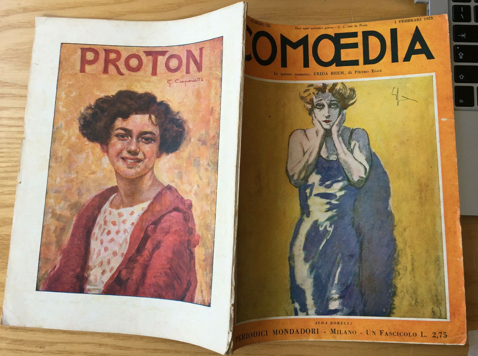 MONDADORI COMEDY PERIODICO COMEDIA E VITA THEATRALE N° 3 1923 ELEONORA DUSE