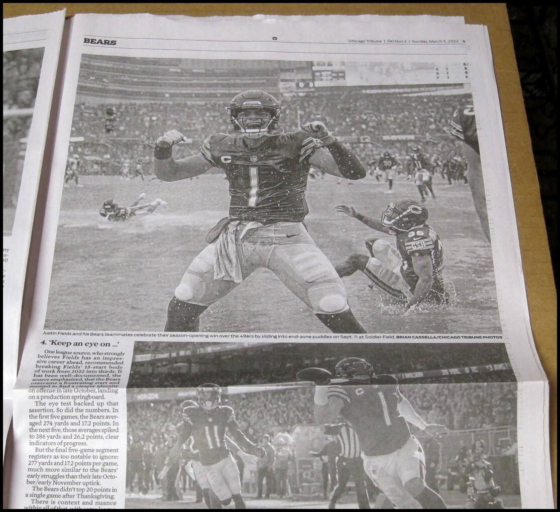 3/5/2023 Chicago Tribune Sports Justin Fields Bears Offseason The Next Chapter
