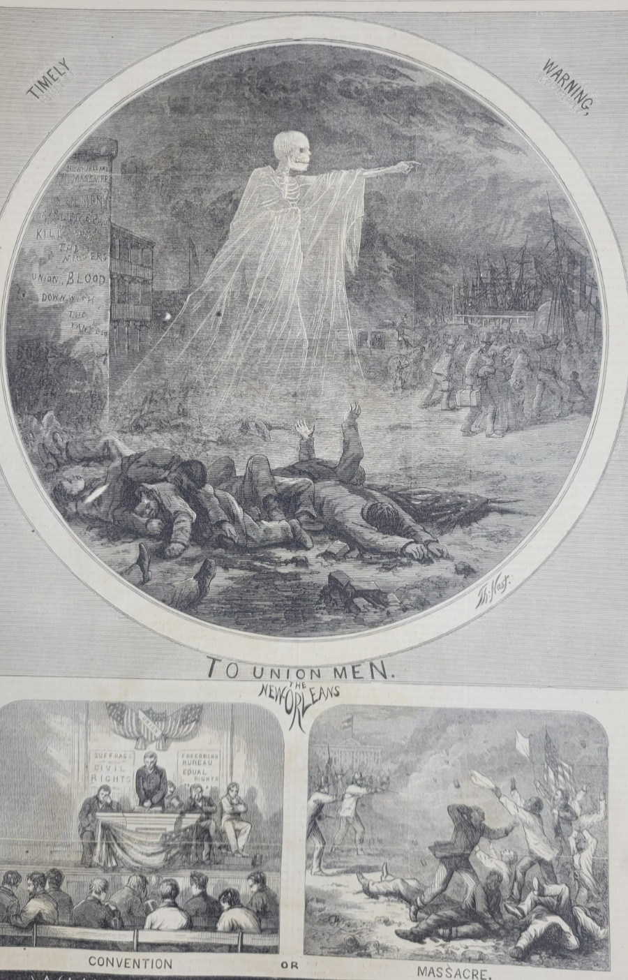 Harper’s Weekly 9/8/1866 pictures of the South – Mobile Alabama, Baton Rouge LA