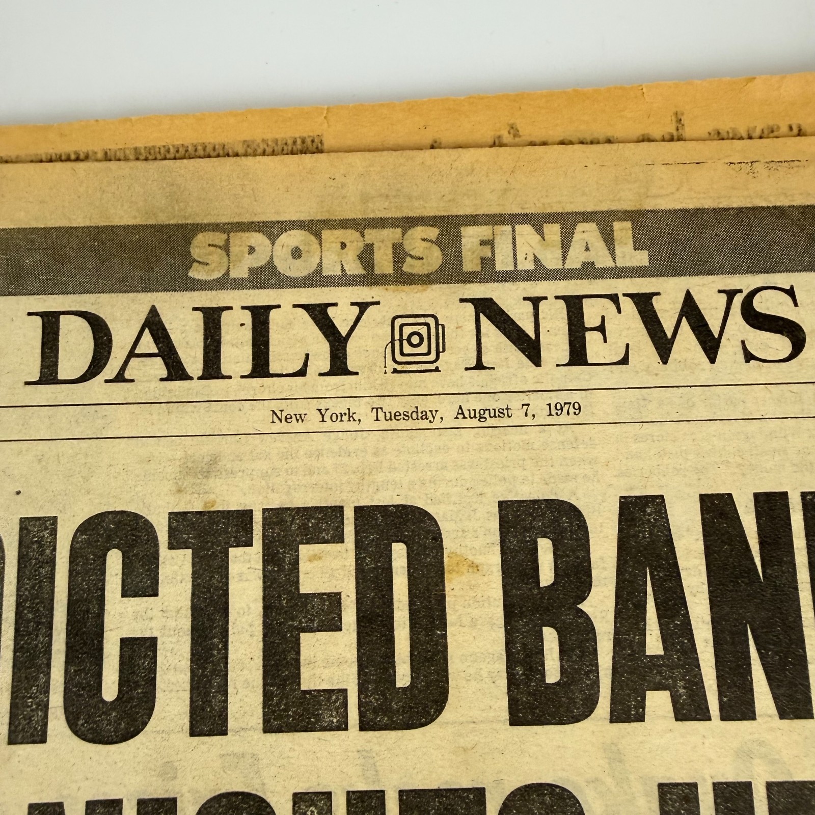 Vintage Sicilian Mafia New York Mafia Newspaper Michele Sindona Faked Kidnapping