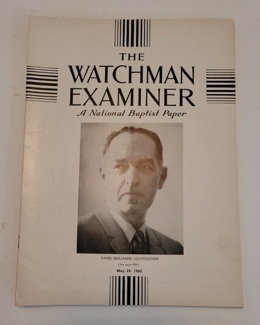 The Watchman Examiner Baptist Paper 96 issues, June 2, 1960 – April 3, 1969