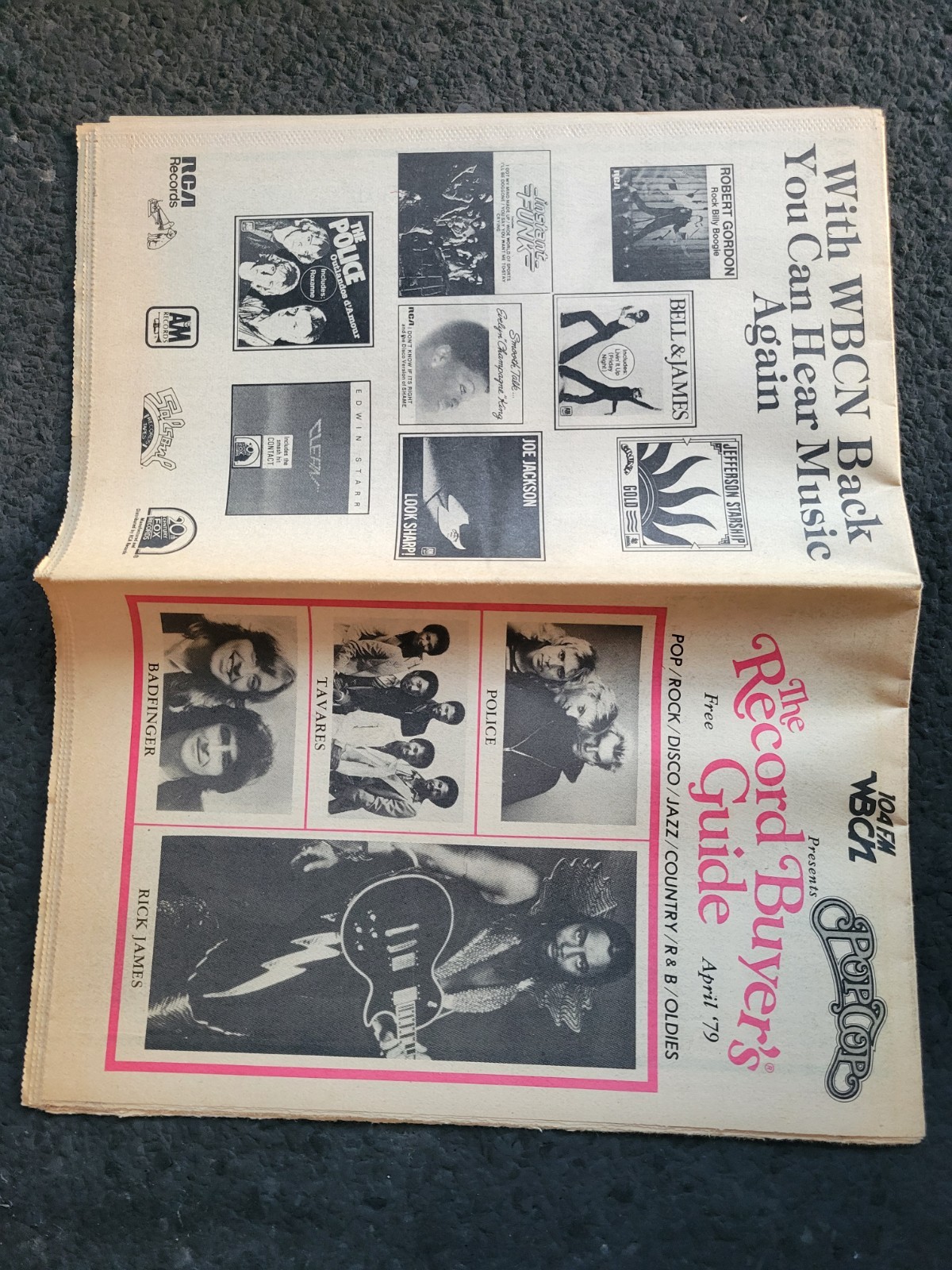 POPTOP THE RECORD BUYER’S GUIDE, April 1979, Police, Rick James, Tavares