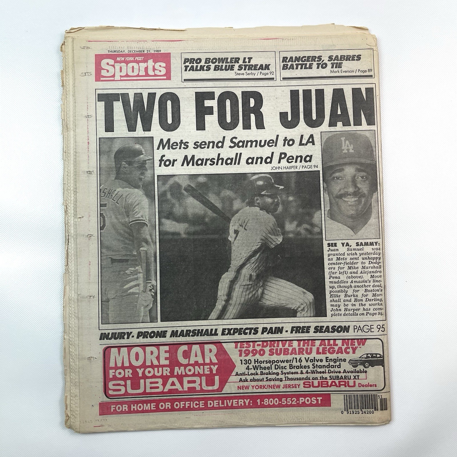 New York Post December 21 1989 Manuel Noriega Where Is the Rat Newspaper