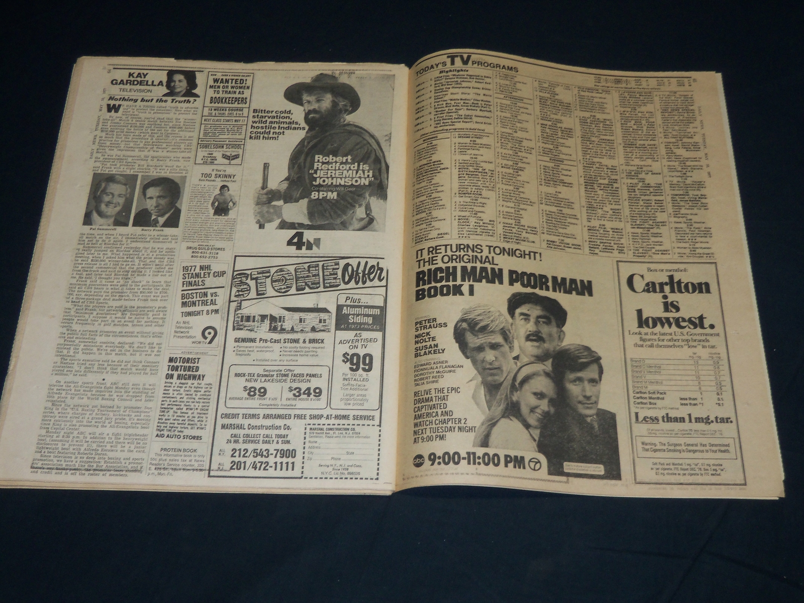 1977 MAY 10 NEW YORK DAILY NEWS NEWSPAPER – PATTY GETS PROBATION – NP 4530