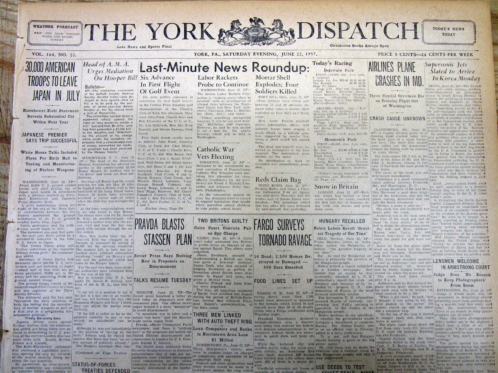 5 1957 newspapers H2N2 ASIAN FLU PANDEMIC BEGINS One of the deadliest in history