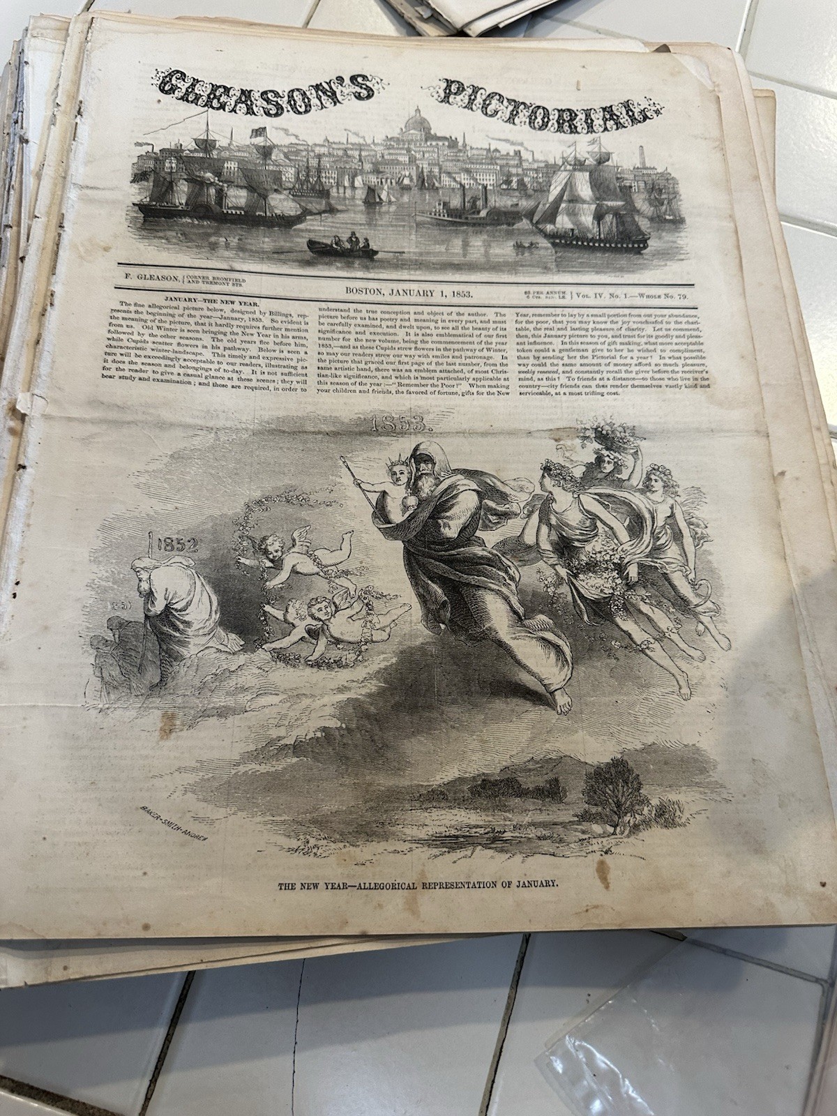 Gleason’s Pictorial Drawing Room Companion 1st Half of 1853 Vol IV 1–26 Jan-June