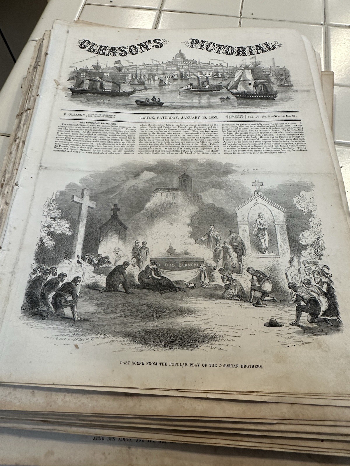 Gleason’s Pictorial Drawing Room Companion 1st Half of 1853 Vol IV 1–26 Jan-June