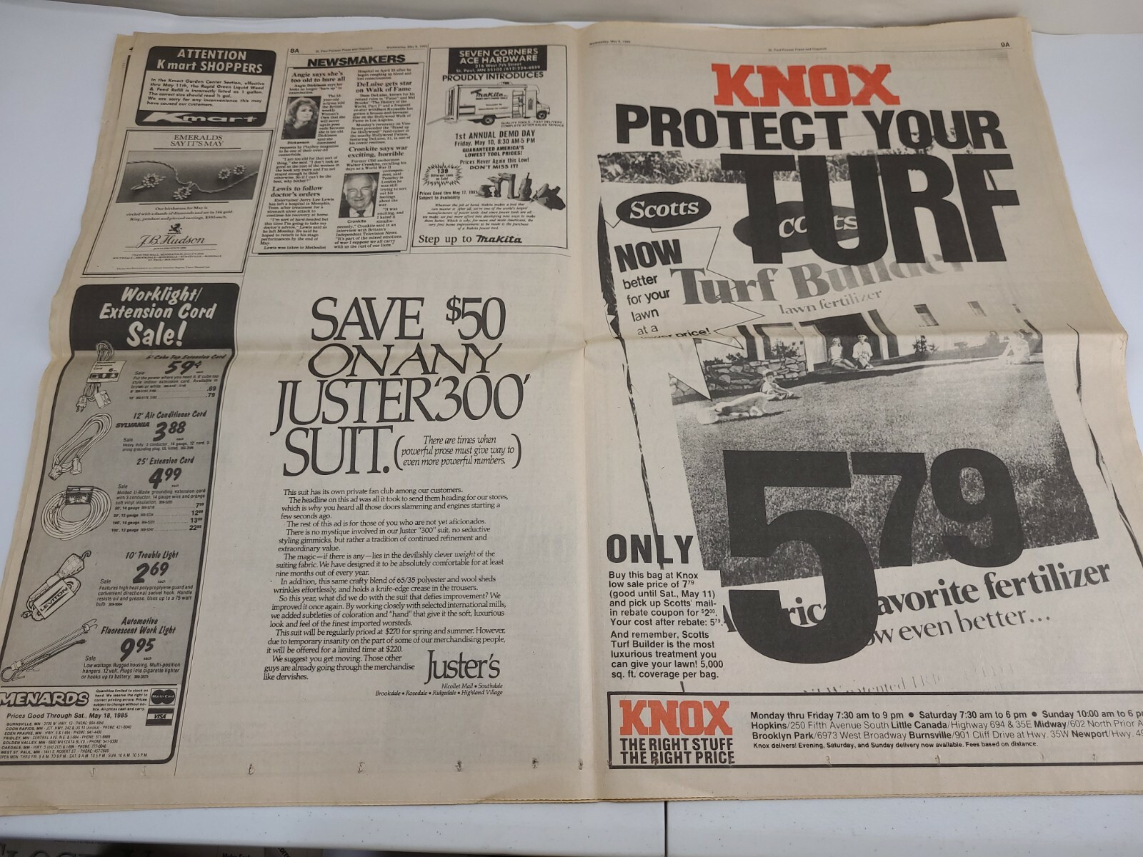 Saint Paul Minnesota Pioneer Press Newspaper Wisconsin Section A Only May 8 1985