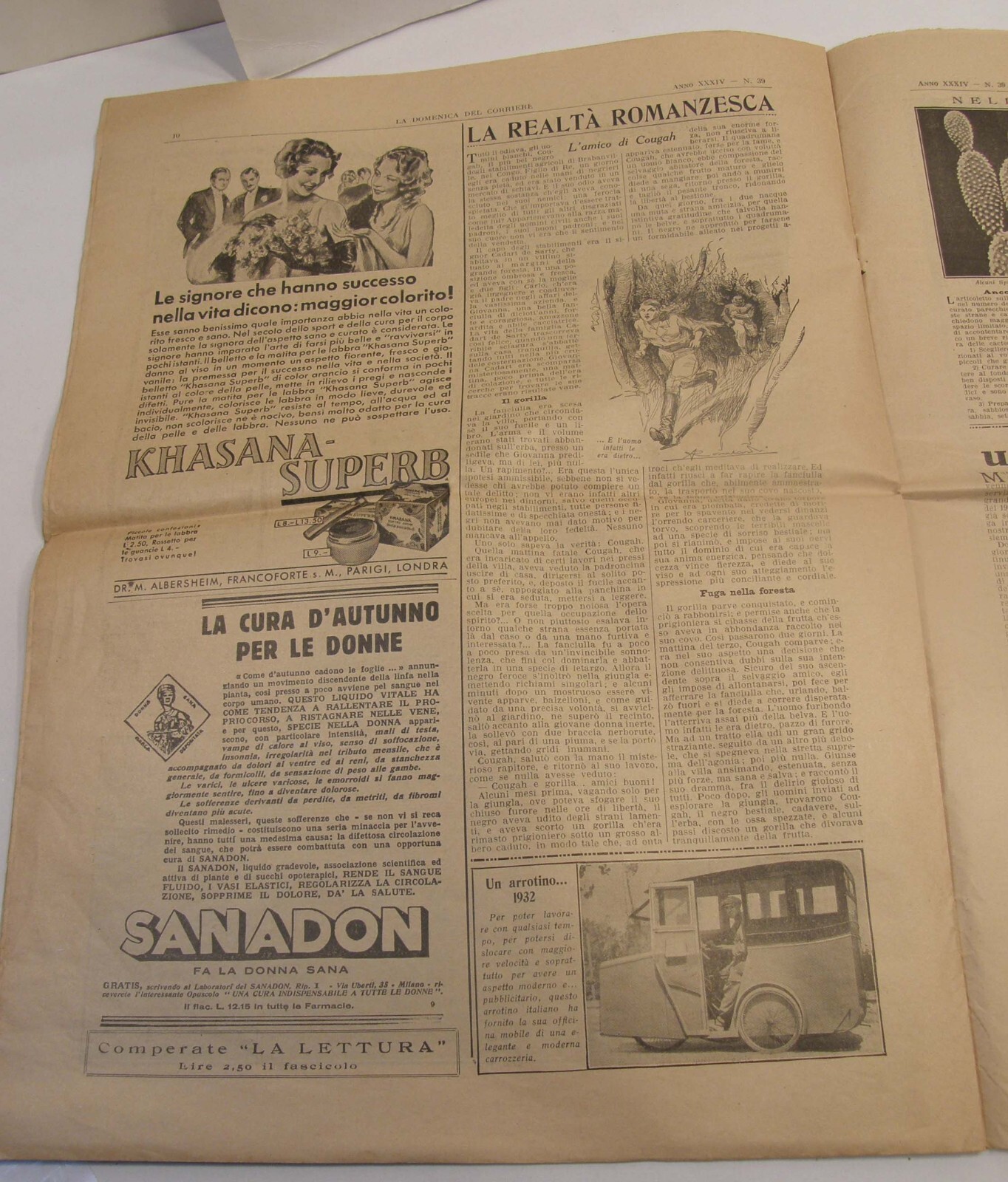 SEPTEMBER 1932 LA DOMENICA DEL CORRIERE ITALIAN NEWSPAPER QUEEN ELENA COVER