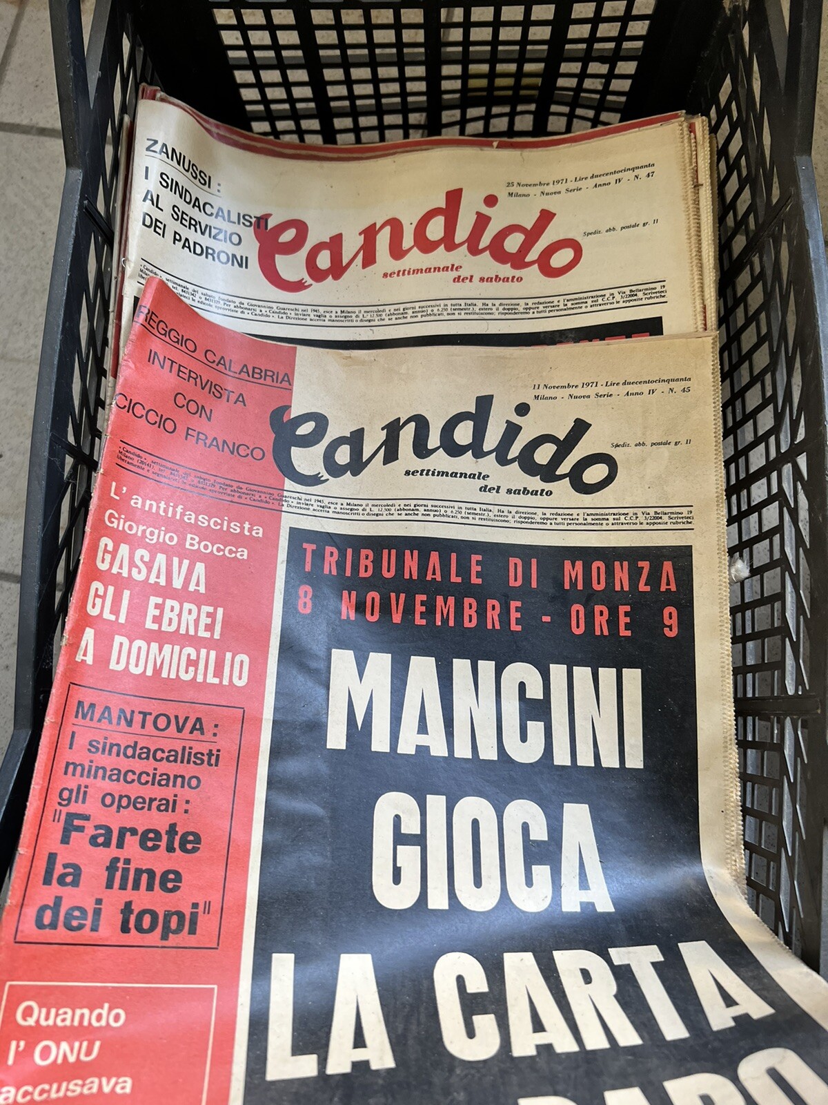 Candido Weekly Of The Italian Right Various Issues From ’71 To 1975