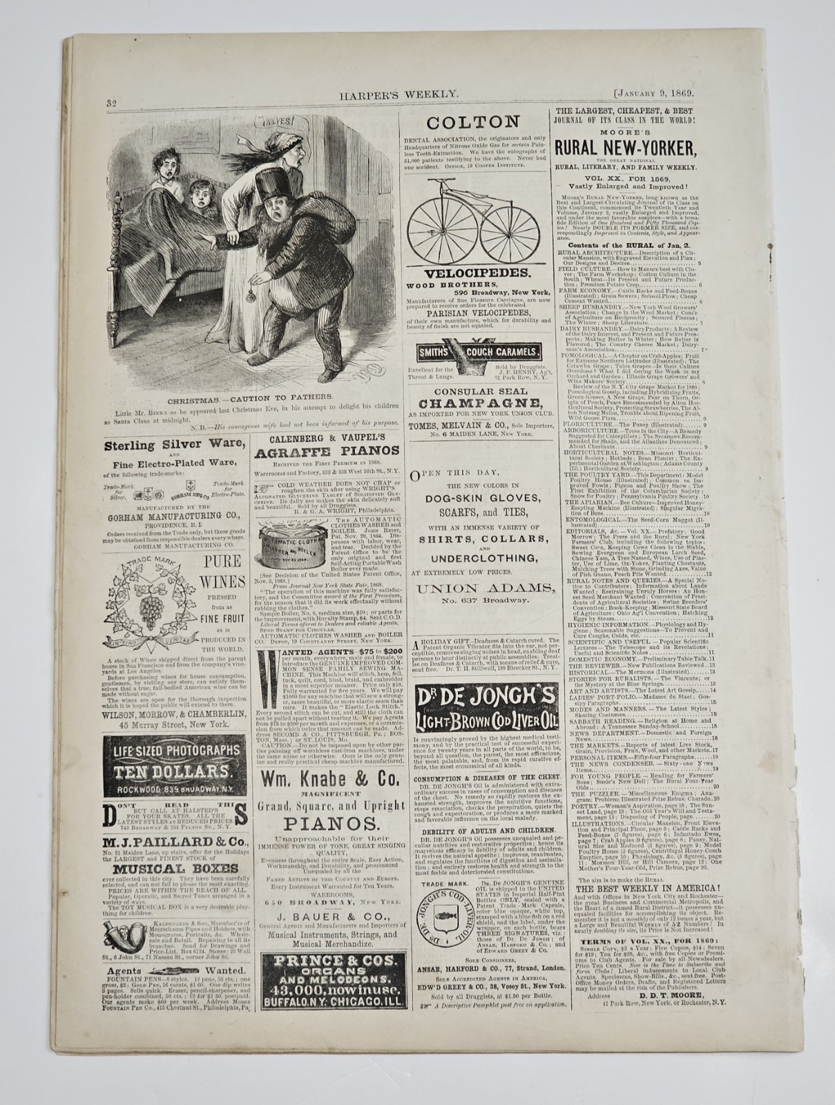 **1869 Harper’s Weekly Full Issue Includes Winslow Homer & ” West Point”**