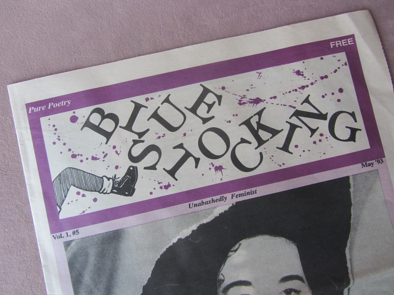 1993 Blue Stocking Newspaper Vol 1 # 5 * Feminist Radical Commentary Portland OR
