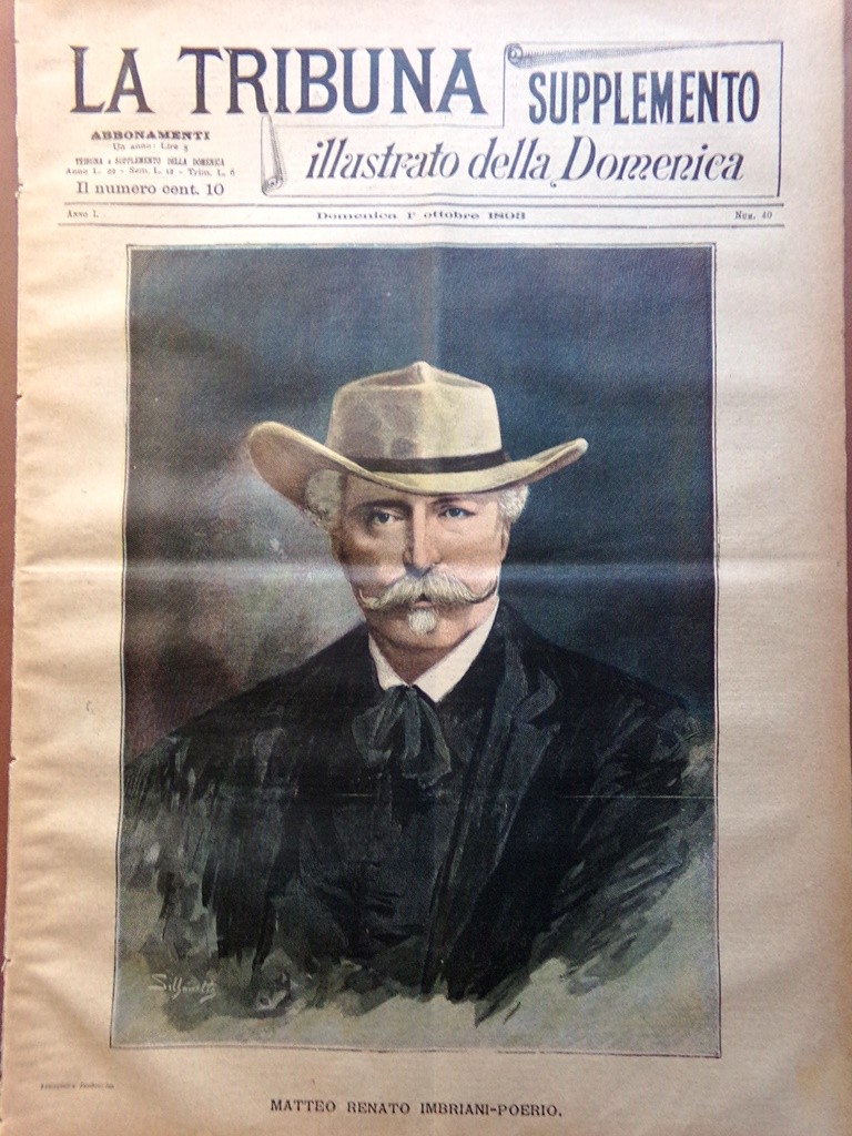 La Tribuna Illustrata 1 October 1893 Camille flammarion End of the World Imbriani