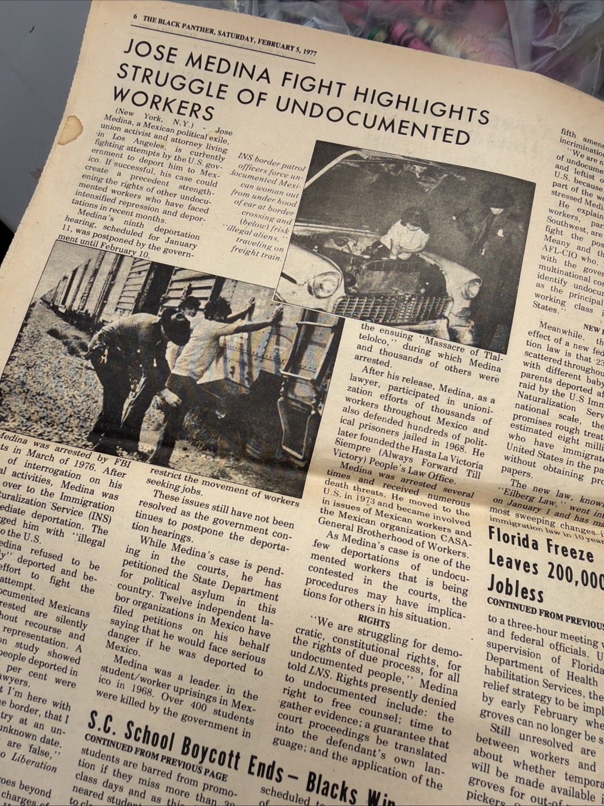 THE BLACK PANTHER PARTY NEWSPAPER – FEBRUARY 5, 1977 Huey Newton ROOTS TV Show