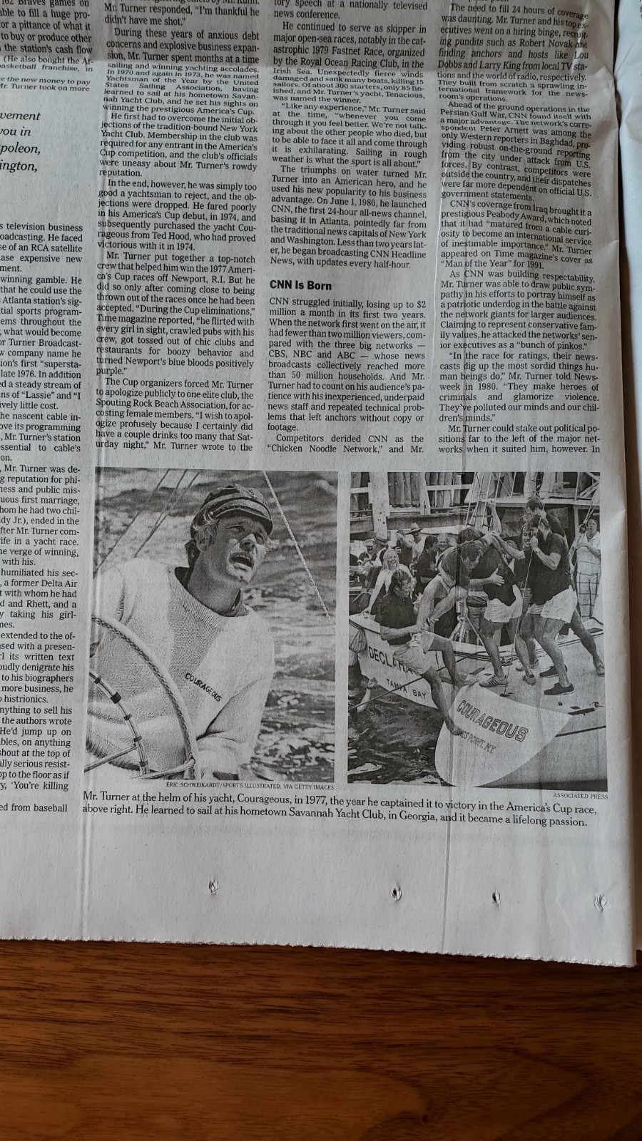 Ted Turner Obituary CNN The New York Times Thursday May 7 2026 UNREAD