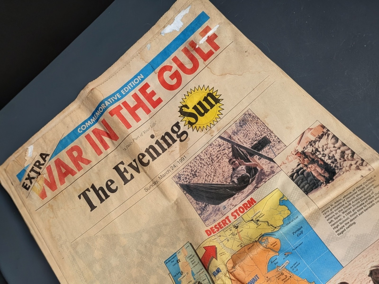 The Evening Sun War In The Gulf Commemorative Edition Newspaper March 24 1991 US