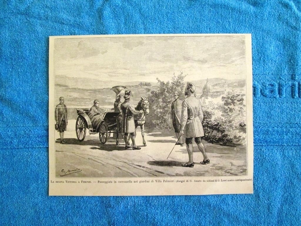 Queen Victoria of the United Kingdom in Florence in 1888: Gardens of Villa Palmieri