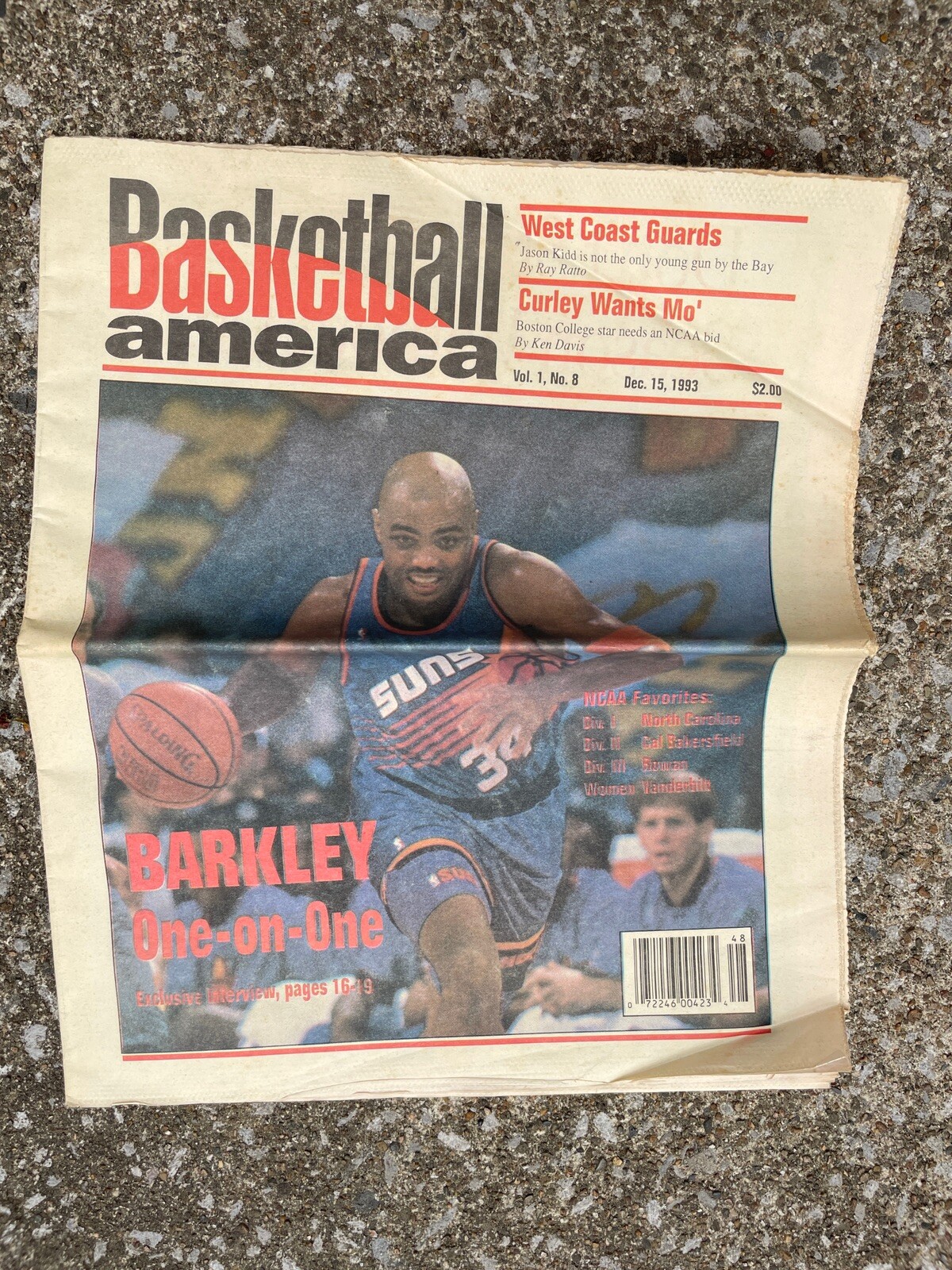Basketball America Newspaper Charles Barkley December 15, 1993