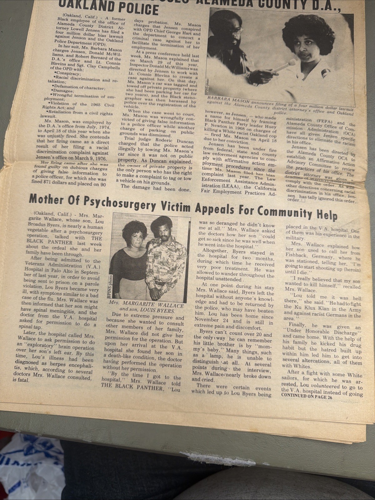 THE BLACK PANTHER PARTY NEWSPAPER – MAY 7, 1977 Huey Newton History
