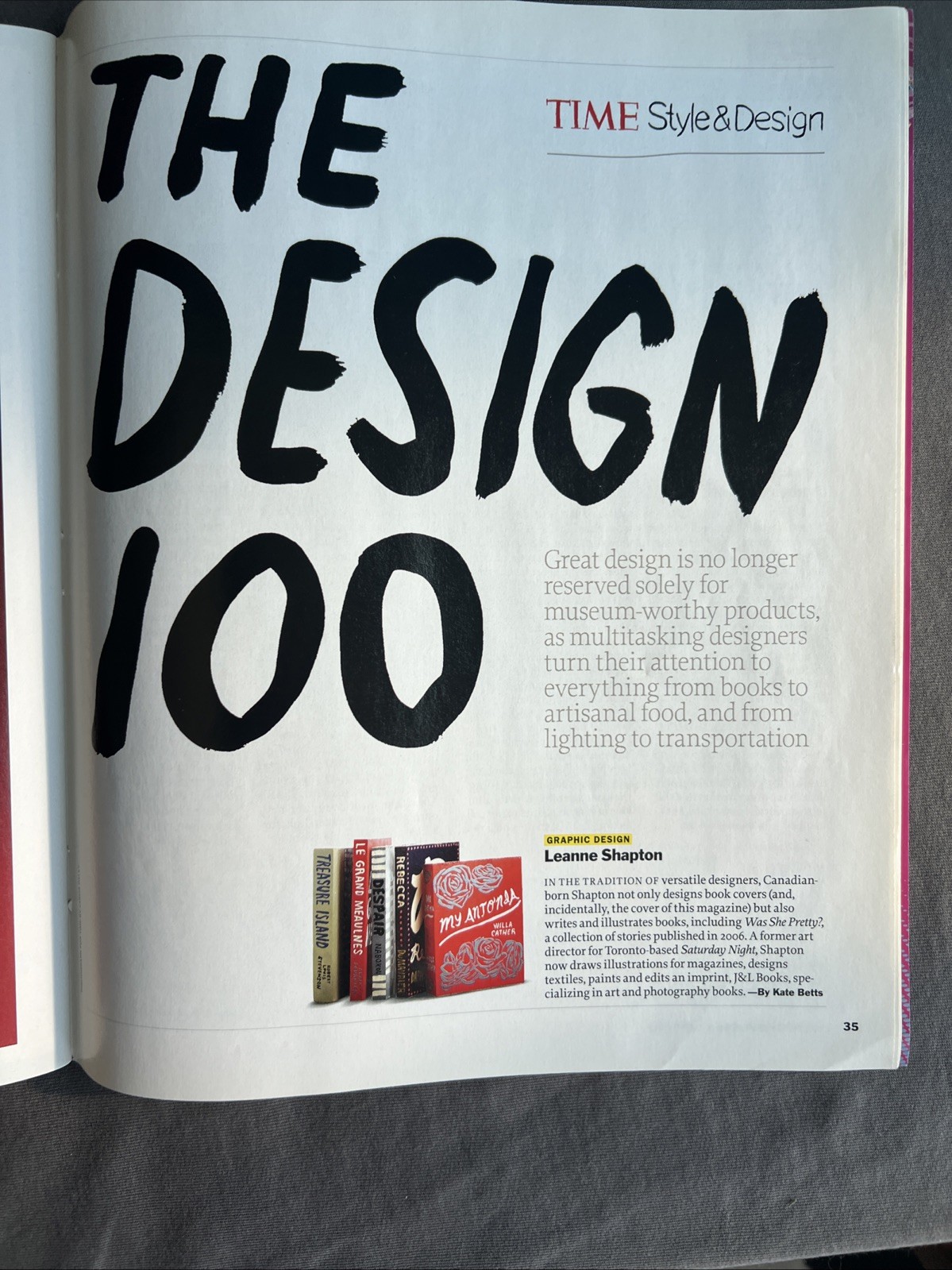 TIME Magazine THE DESIGN 100 Style & Design Summer Vintage 2008 Supplement