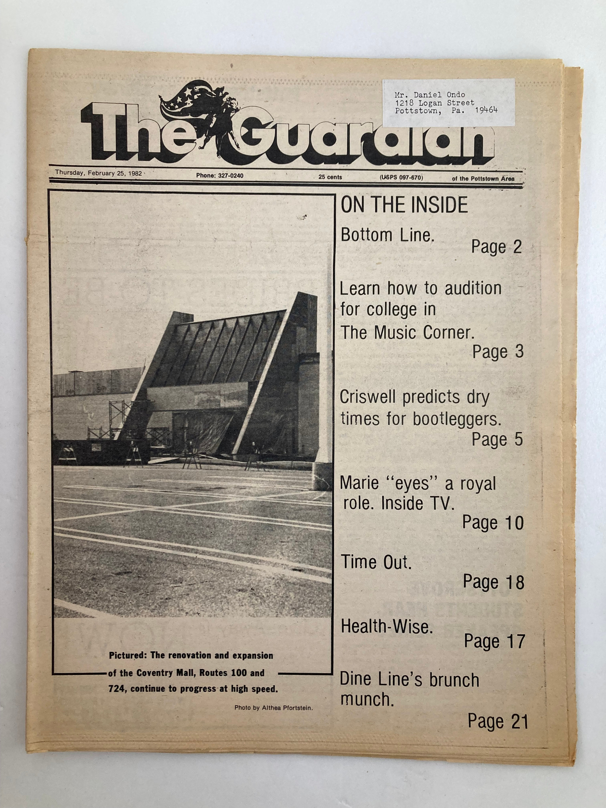 The Guardian Newspaper February 25 1982 Renovation & Expansion of Coventry Mall